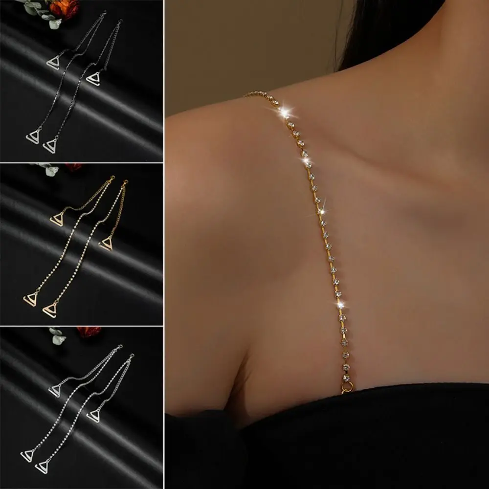 Rutschfeste Strass-BH-Träger, abnehmbarer, verstellbarer BH, Schultergurte, sexy, schulterfrei, dekorative Unterwäsche, Schultergurt Image