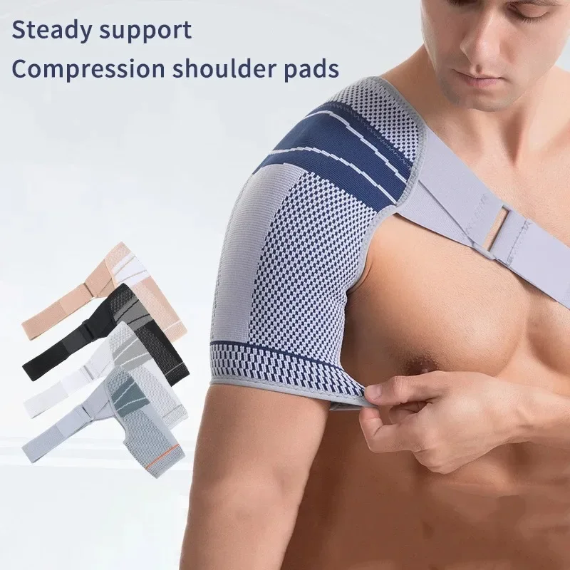 Unterstützung Klammer Für Zerrissene Rotator Manschette Einstellbare Schulter Unterstützung Pad Gürtel Band Strap Wrap Kompression Ärmeln Zurück Brace Schutz Image