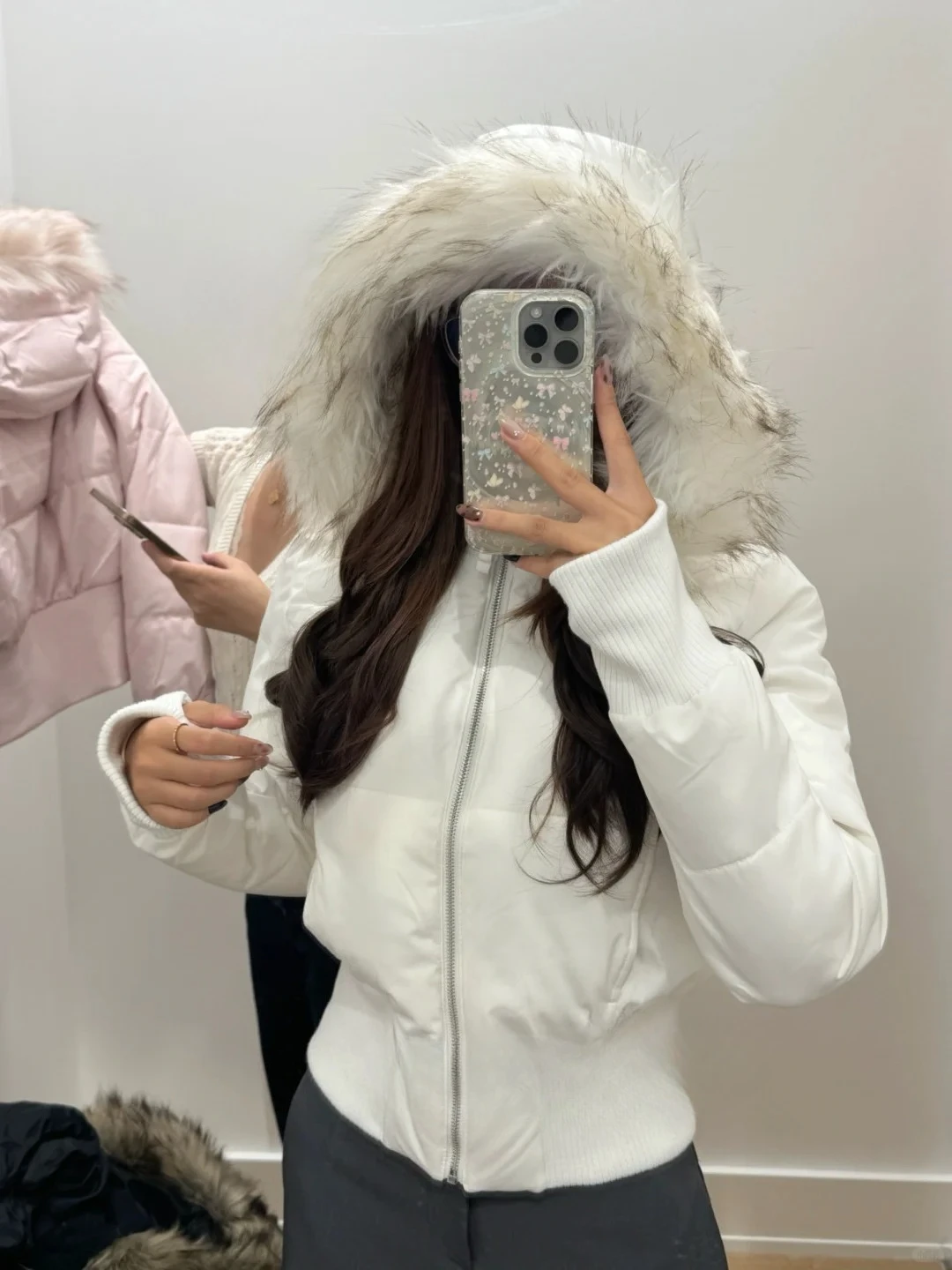 2026 Frühling Kunstpelz American Vintage Parkas mit Kapuze Damen Y2K Daunenmäntel Gothic Harajuku Punk Emo Sweatshirts und Jacke