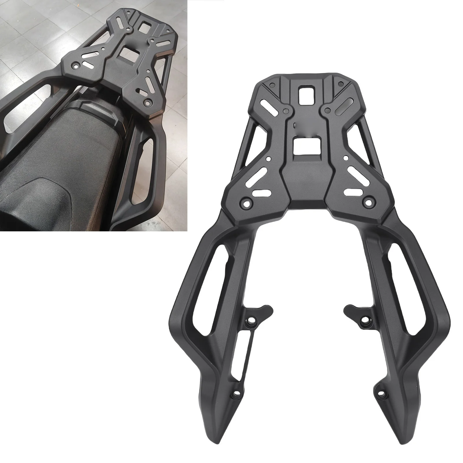 Motorrad Hinten Gepäck Rack Aluminium Legierung Fracht Träger Lagerung Rack Ersatz Für NC750X 2016-2025 Motorrad Hinten Top rack Image