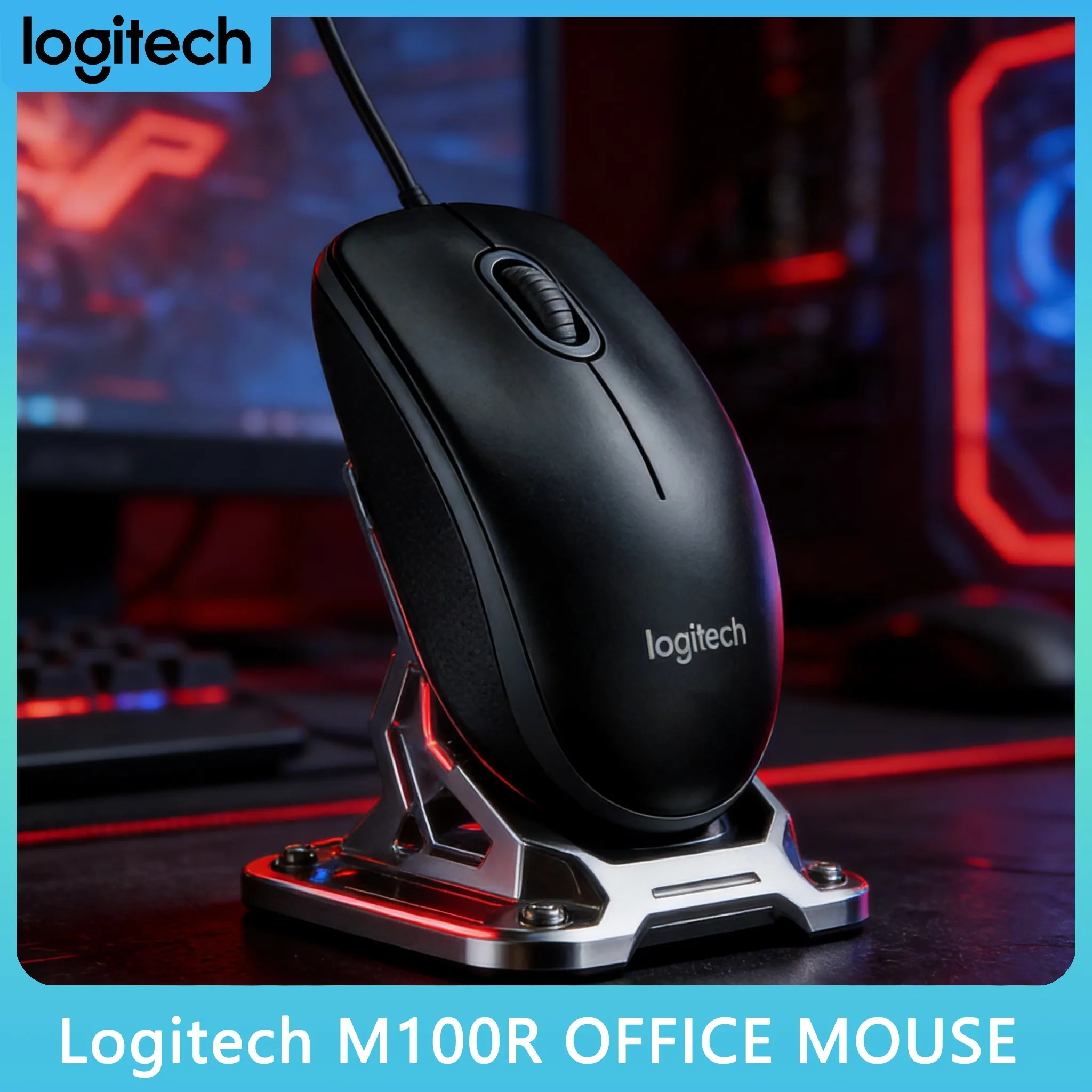 Logitech M100R USB-Kabelgebundene Maus für Großabnahmen Image