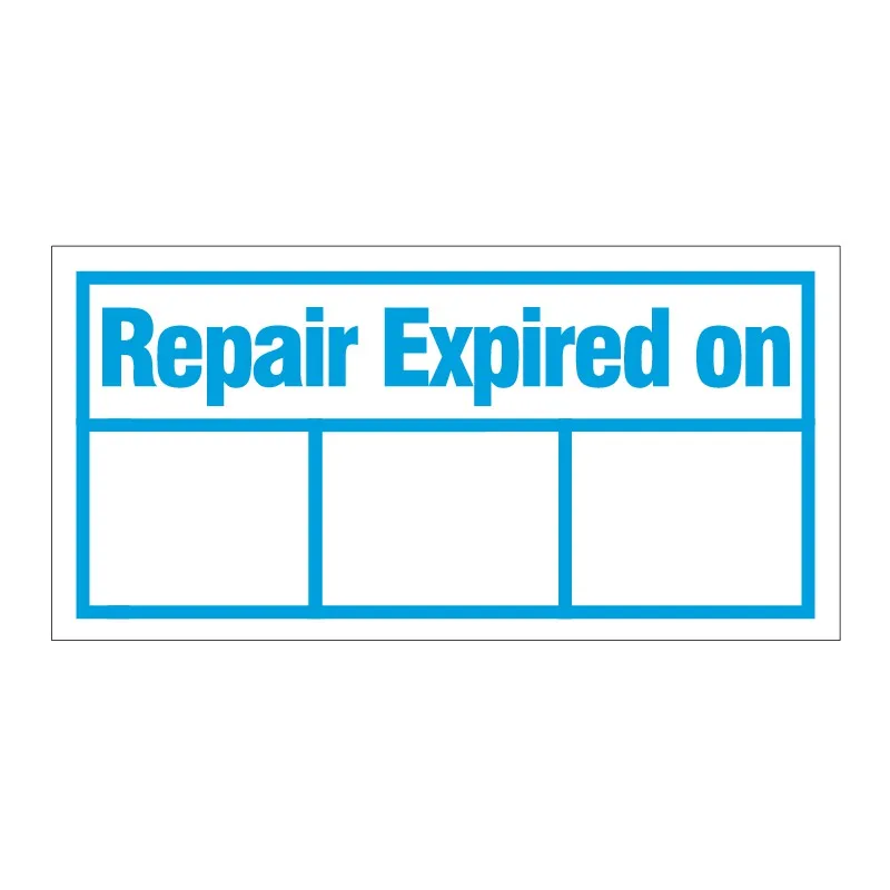 400 stücke 10x5mm beschreibbare Datums reparatur abgelaufen auf Jahr Monats tag Wartung Guanantee Aufkleber spröde Papiere tikett Manipulation offen sichtlich Image