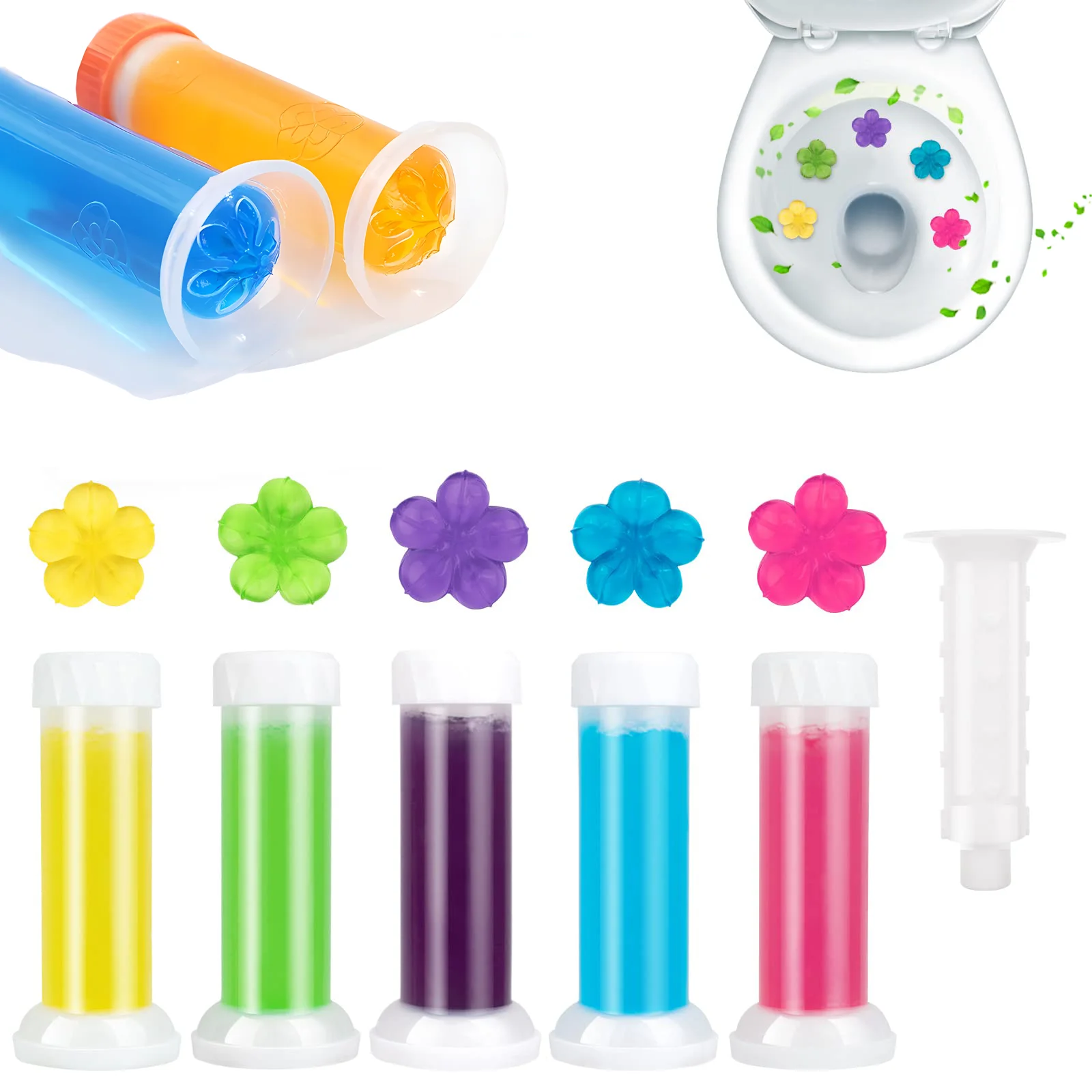 Wc Reinigung Gel Deodorant Wc Reiniger Blumen Duft Reinigung Gel Wc Lufterfrischer Haushalt Bad Werkzeuge Image