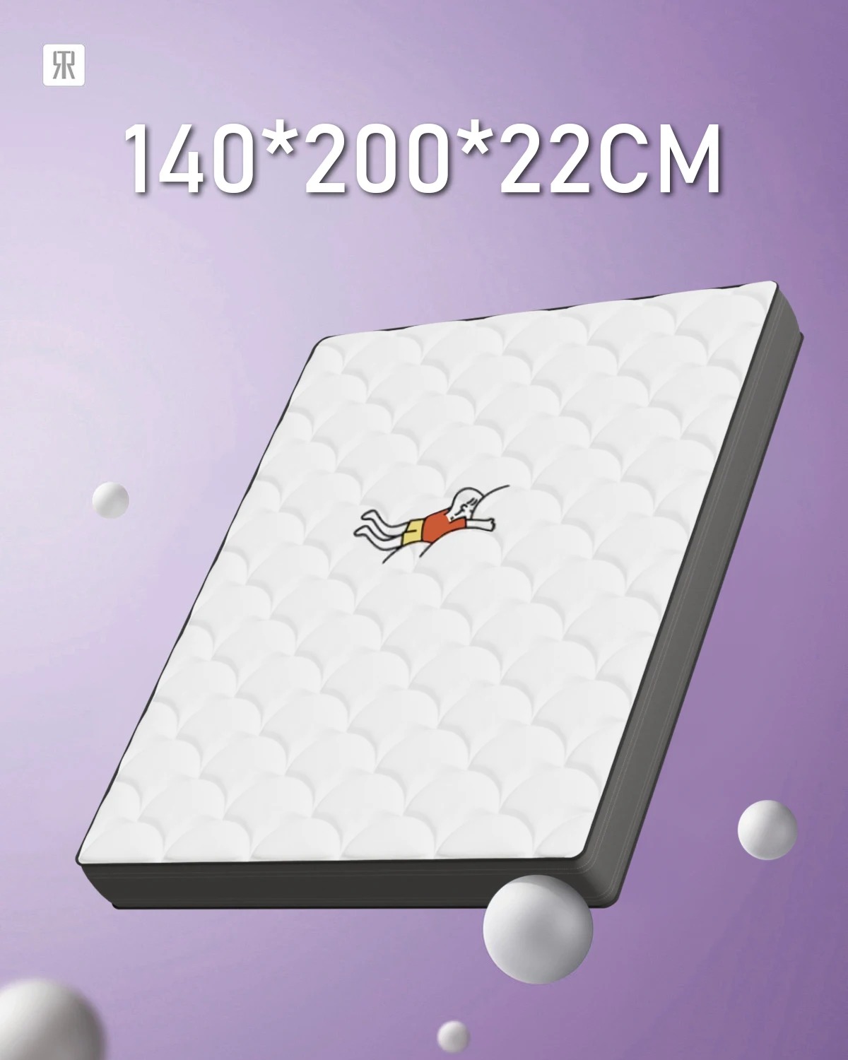 140x200cm Taschenfederkernmatratze, Höhe 22 cm, Härtegrad H3, 7-Zonen Federkernmatratze Ergonomische Matrazen