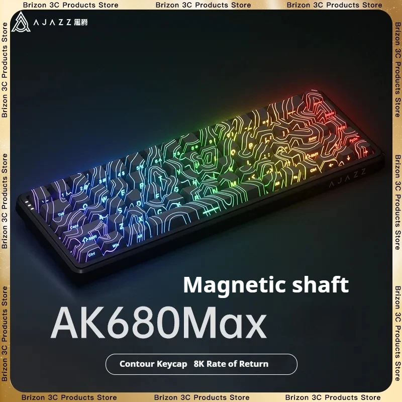 AJAZZ AK680 MAX Gaming Tastatur Controller Magnetische Achse Tastatur Rt Esports Spiel FPS Angepasst Wired RGB PC Laptop Tastatur Image