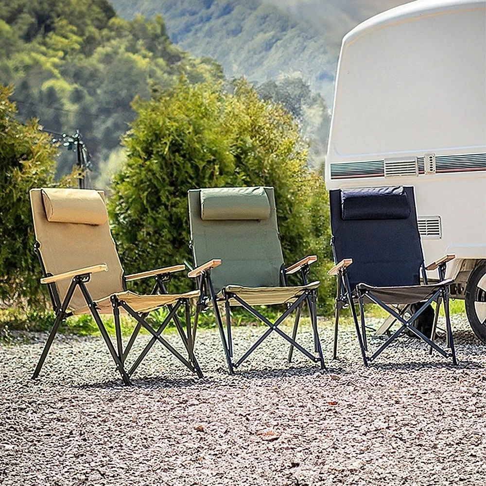 Campingstuhl, winkelverstellbar, klappbar, Relex, langer Campingstuhl, großer Stuhl