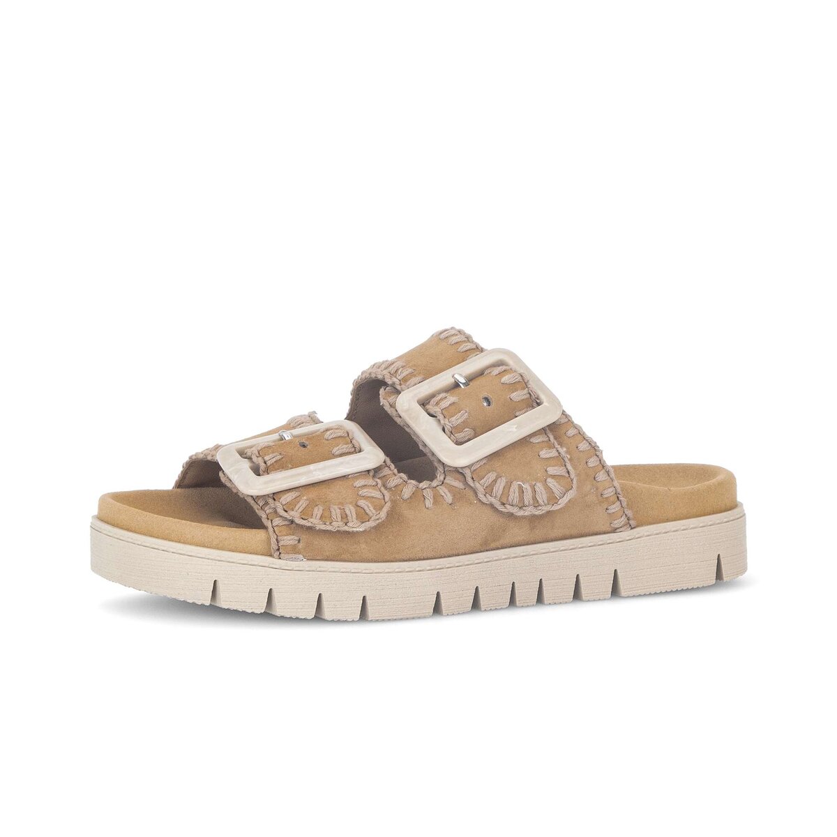 Pantolette GABOR "Pantolette", Damen, Gr. 43, braun, Schuhe Pantolette