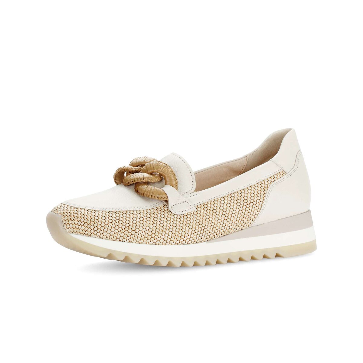 Slipper GABOR "Slipper", Damen, Gr. 39, beige, Schuhe Slipper