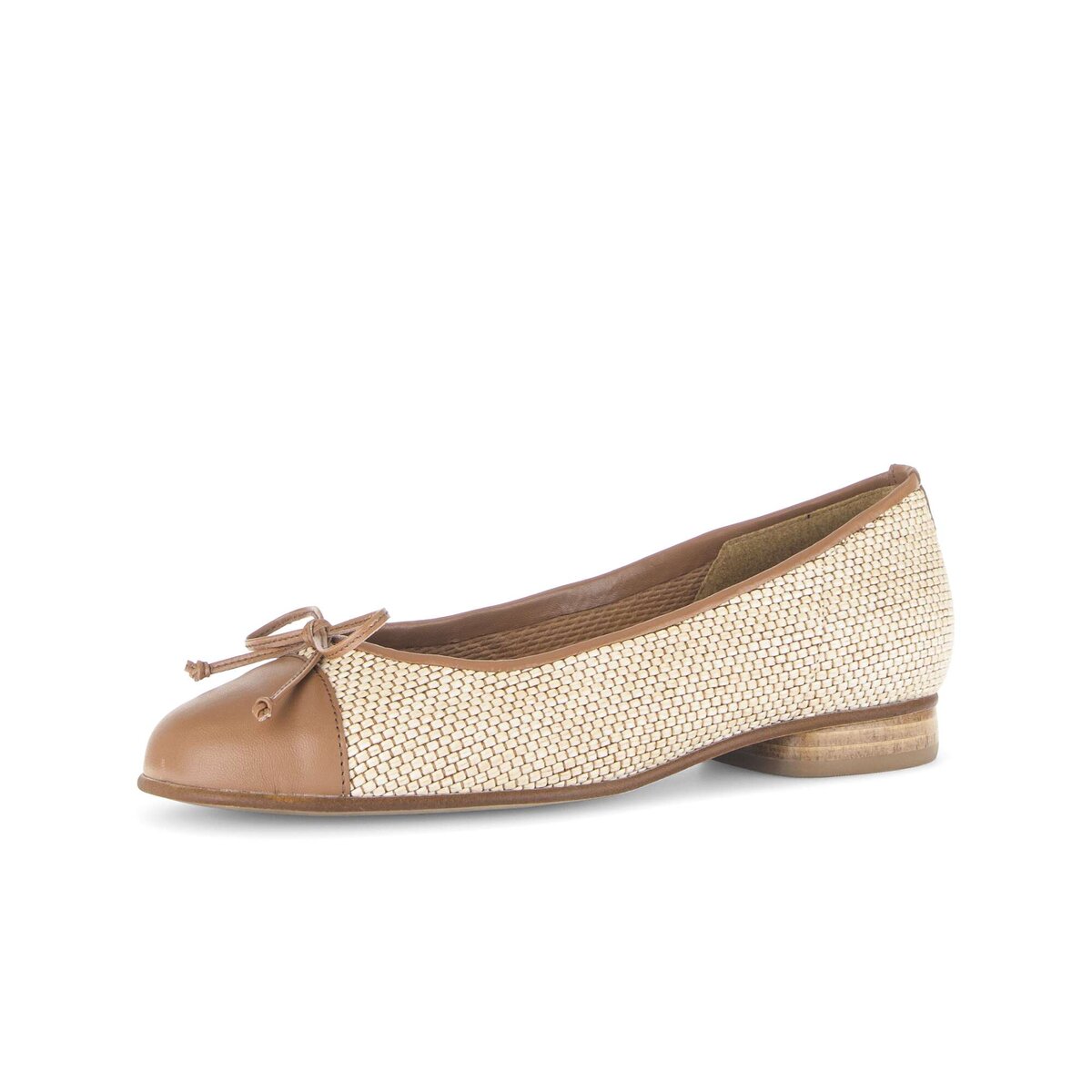 Ballerina GABOR "Eleganter Ballerina", Damen, Gr. 37, beige, Schuhe Ballerina