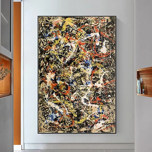 Handgemacht Hang-Ölgemälde Handgemalte Vertikal Abstrakt Modern Ohne Innenrahmen (ohne Rahmen) Image