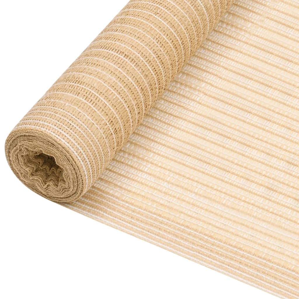 vidaXL Zaunblende Beige 1,8x50 m HDPE 195 g/m² Image