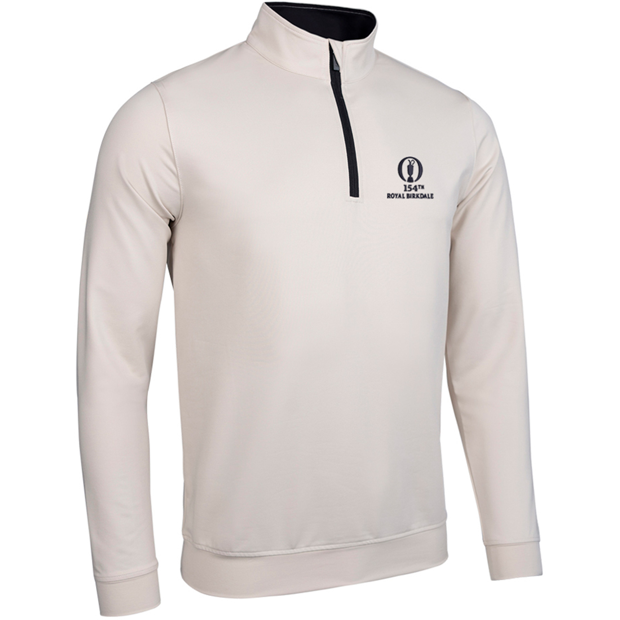 "The 154th Open Royal Birkdale Glenmuir Wick 1/4 Reißverschluss Midlayer - Leinen/Schwarz" Image