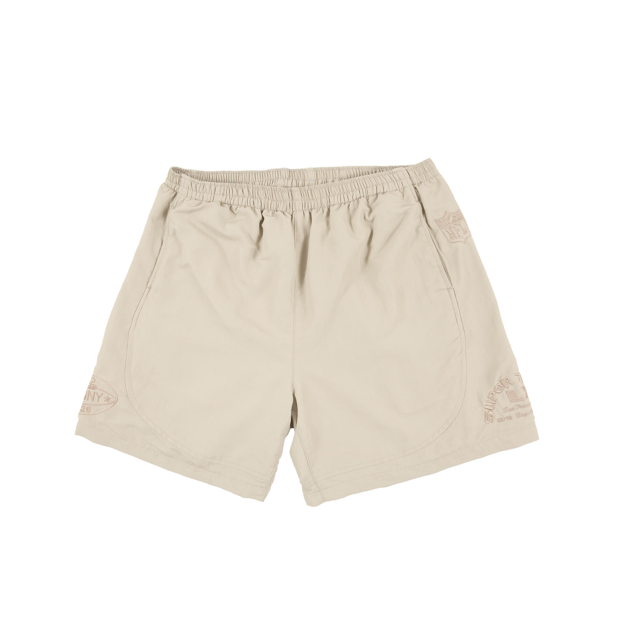 "Unisex-Trainingsshorts in Creme von Bad Bunny x Super Tazón" Image