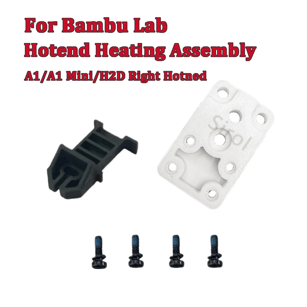 Für Bambu Lab A1 H2D A1 Mini Hotend Heizblock Zirkonoxid H2D Hotend Rechte Montage-Kit A1 Zubehör Hohe Qualität Image