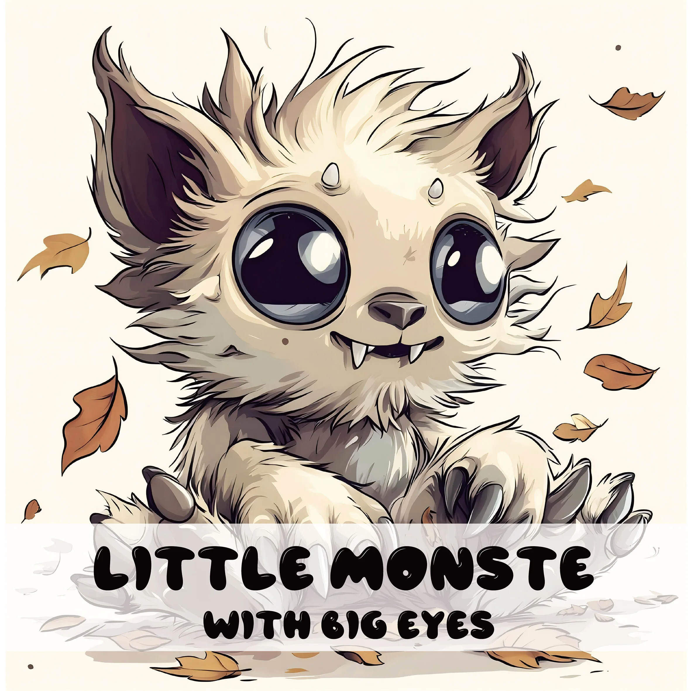 Bilderbuch für Erwachsene, kleines Monster mit großen Augen, Malbuch, 30 Seiten, Stress abbauen, Zeit totschlagen, Graffiti-Malerei, Zeichnung, KUNST ﻿ Image