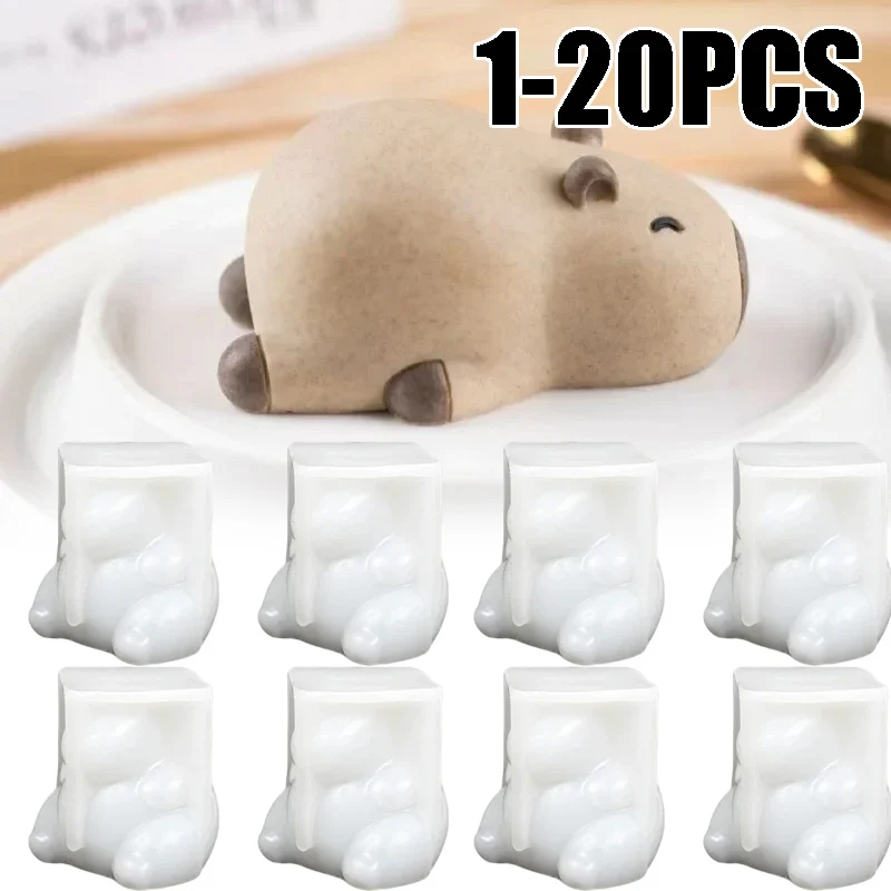 3D Silikon-Dessertformen Niedliches Capybara-Delfin-Design Lebensmittelechte Gelee- und Puddingformen für DIY Hausgemachte Süßspeisen Image