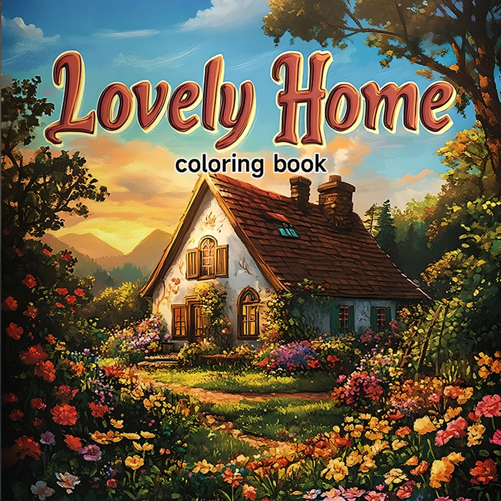 Schönes Malbuch für Zuhause, 24-seitiges Bilderbuch für Erwachsene, Geschenk für Geburtstagsfeier, Stress abbauen, Zeit totschlagen, Graffiti-Malerei, Zeichnung