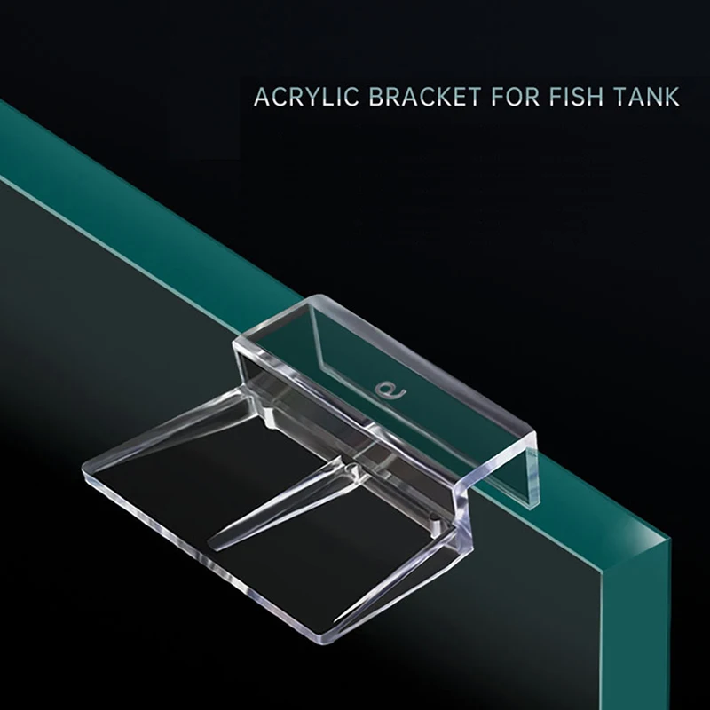 4 Stück Aquarium Glas abdeckung Halter Acryl Halterung Aquarium Deckel Clips Halterung für randlose Aquarium Aquarium 6/8/10/12mm Image