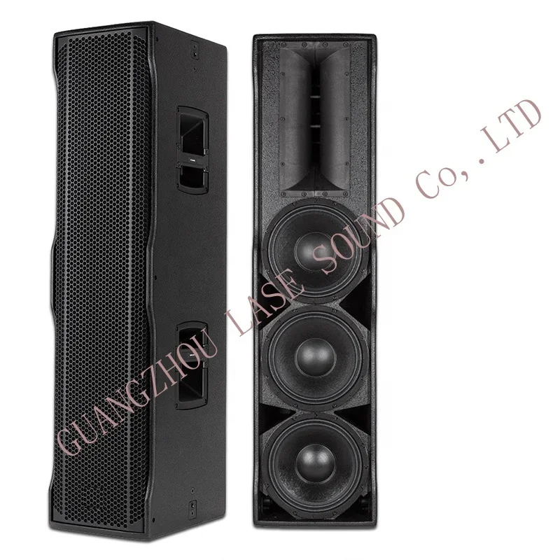 Lase Sound Hersteller LSNXL 44 Professioneller 3x10-Zoll-Power-Audio-Säulenlautsprecher Aktives PA-System 900 W Ausgangsleistung im Freien Image
