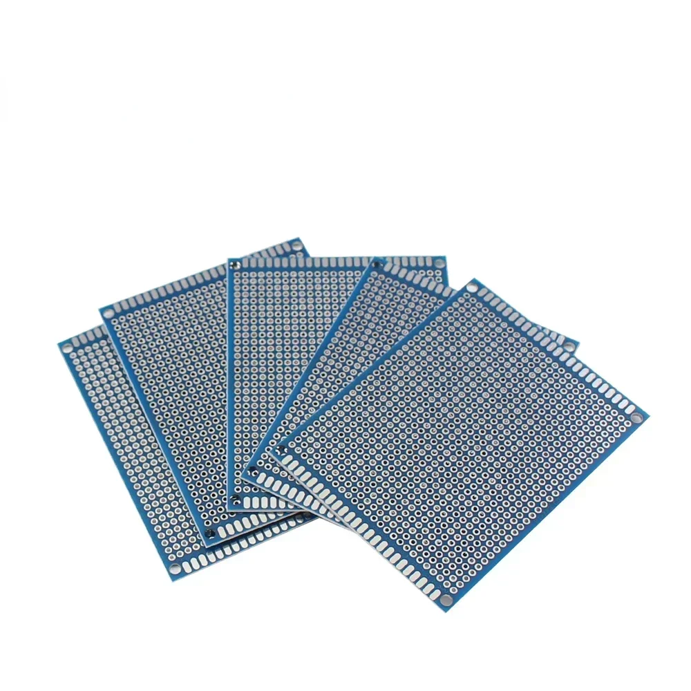 10 Stück doppelseitiges PCB-Prototyp-Board-Kit, 5 Größen, 2 x 8 cm bis 7 x 9 cm, DIY-Schweißplatine, kompatibel mit Arduino Image