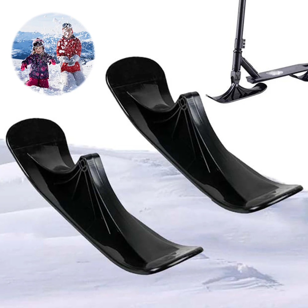 1 Paar Roller-Schlitten-Set, Schneeschlitten-Board, Schneeski-Roller für Kinder, Outdoor-Zubehör Image