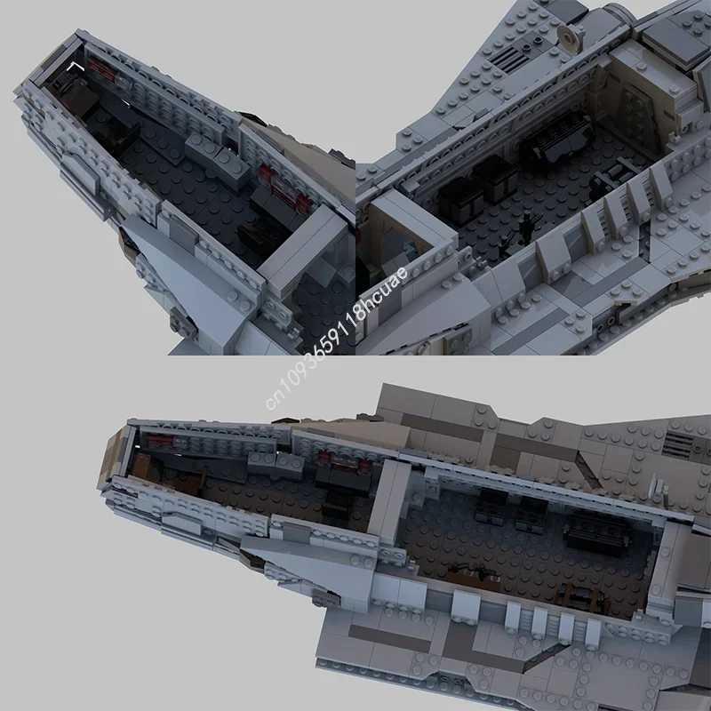 891-teiliger Star Battle Imperial Gozanti-Klasse Kreuzer Kreatives Kinder-Bausteinspielzeug Geburtstagsgeschenk MOC-Baukasten Feiertagsgeschenk Image