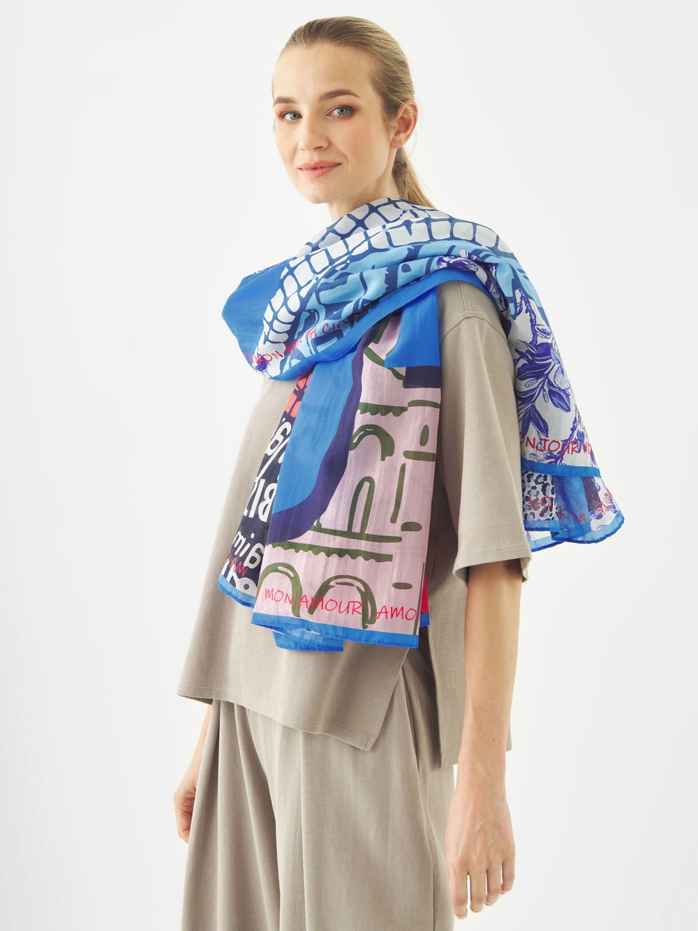 Codello Schal Damen blau, ONE SIZE Image