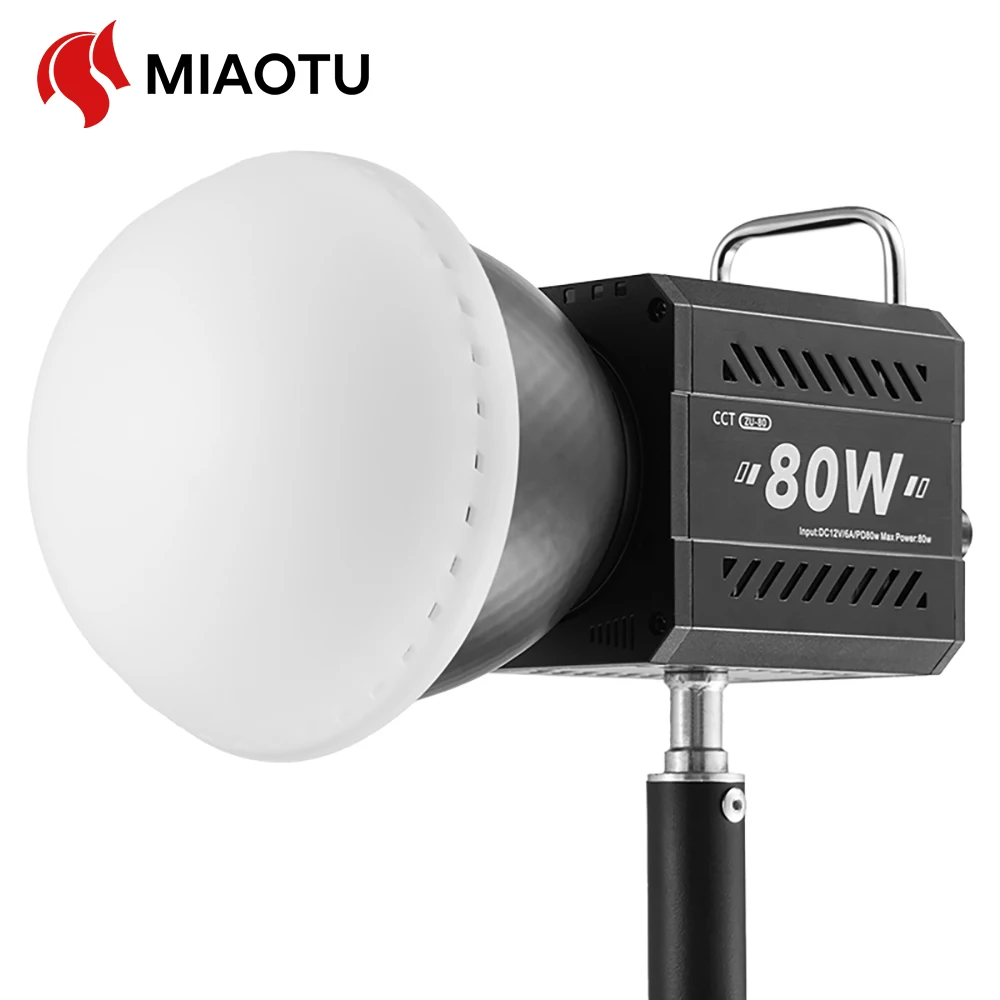 ZU-80 MINI Fotografie Licht LED Live COB Fülllicht 2700-7500K Professionelle Video Tragbare Lampenschirm Mini Bowens Mount Image