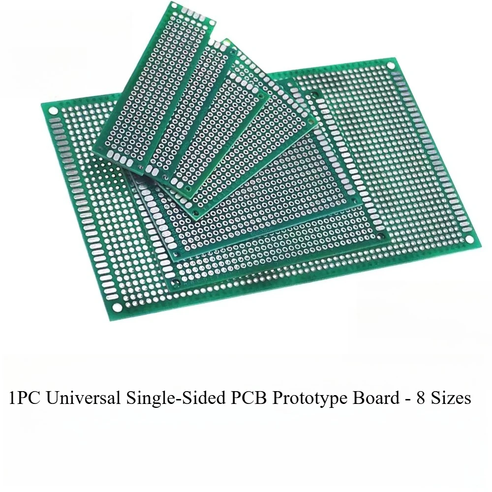 1PC Universal Einseitige PCB Prototyp Board 5X7/2X8/6X8/4X6/20X30/15X20/12X18/10X15/10X10/10X22CM für DIY Elektronik Image
