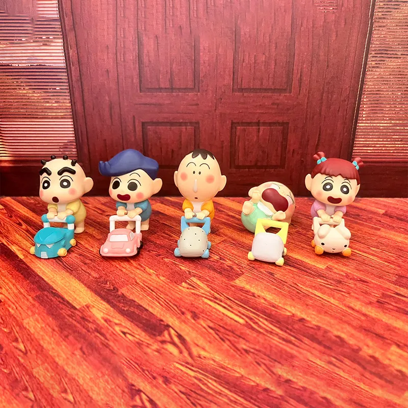 Crayon Shin-chan Kinderwagen Blind Box Spielzeug Bochan Sakurada Nene Satō Masao Actionfiguren Cartoon Desktop-Ornament Kindergeschenke