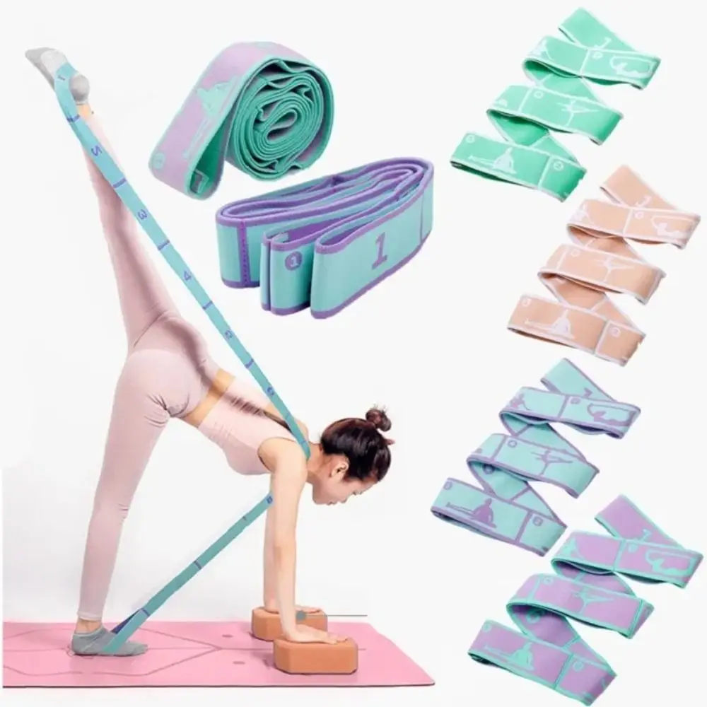 Elastische Yoga Widerstand Bands Yoga Stretching Gürtel Dance Stretching Band Hause Pilates Übung Pull Strap Gürtel Fitness Sport Image