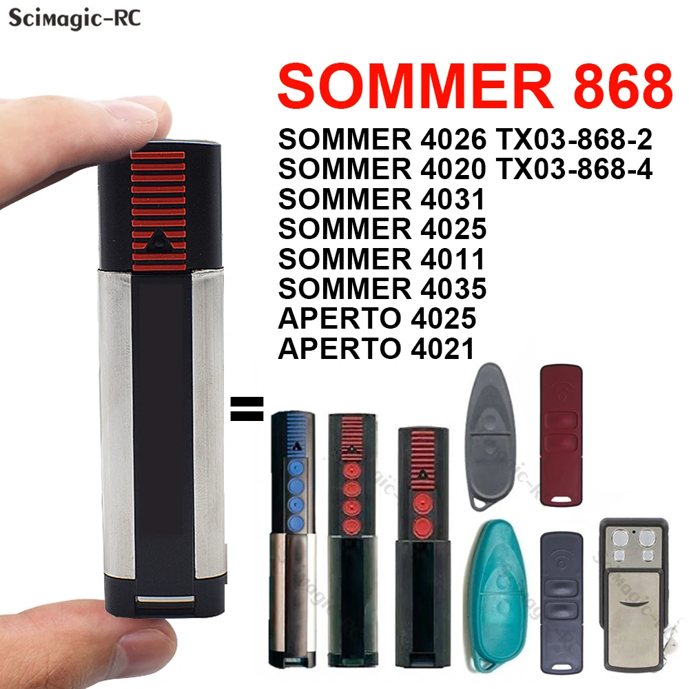SOMMER APERTO Garage tür fernbedienung 868MHz SOMMER 4025 4026 4020 4011 4031 Opener Image