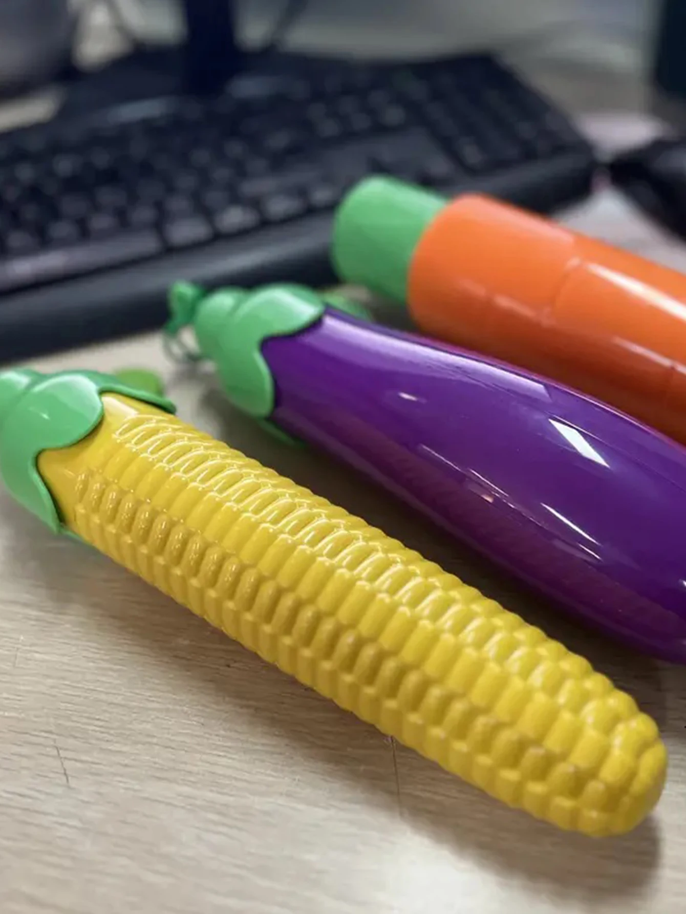 Wunderlicher Klapp schirm im Veggie-Design: Sonnenschutz, langlebig, kompakt für unterwegs-manuell offen, 8 Rippen Image