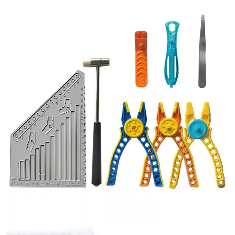Bausteine, Ziegel-Werkzeugsatz, Trennwerkzeuge, kompatibel mit Legoeds, technischen Teilen, multifunktionale Hammerzange, Pinzette Image