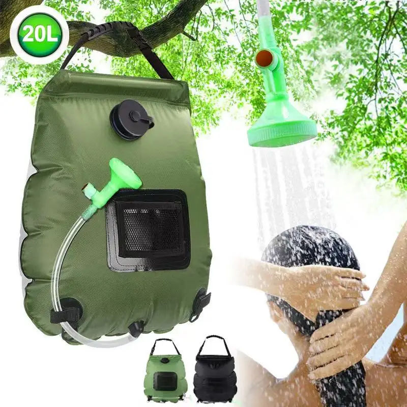 Camping Falten Camping Dusche Tasche Solar Dusche Tasche 20L Outdoor Solar Warm Wasser Dusche Tasche Badewanne Wasser Tasche