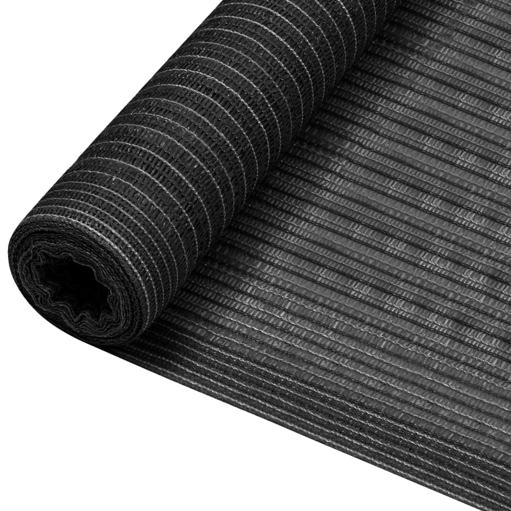 vidaXL Zaunblende Anthrazit 1,2x50 m HDPE 150 g/m² Image