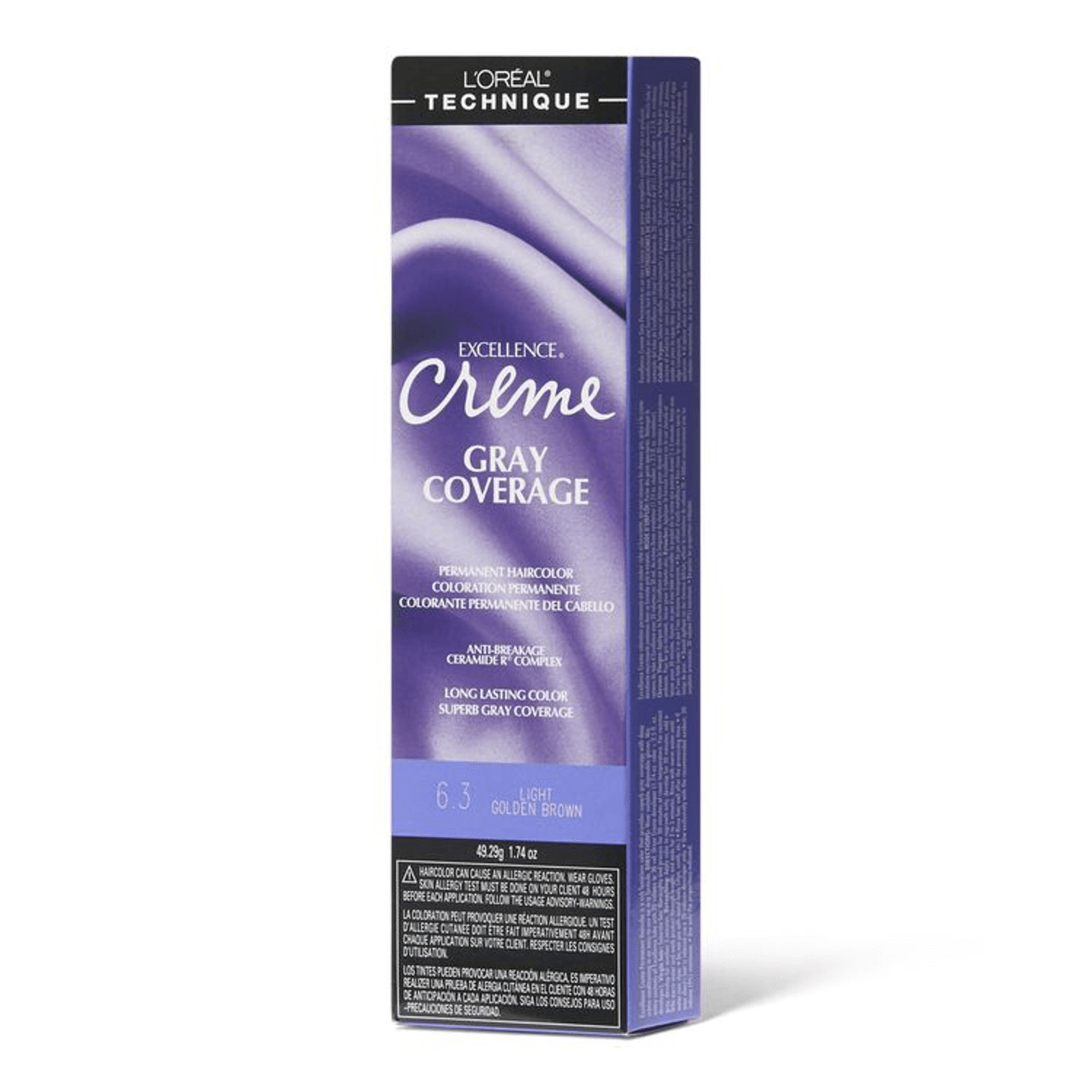 L'Oreal 6.3 Light Golden Brown Permanent Creme Hair Color 1.74 Oz - L'Oreal