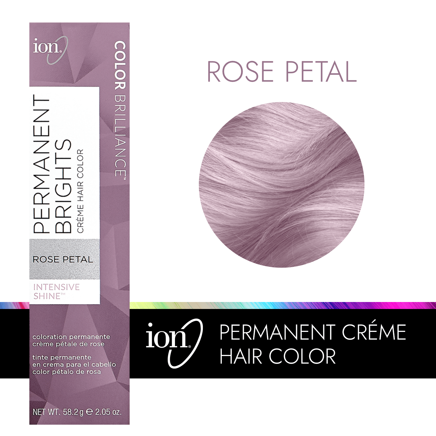 Ion Permanent Brights Creme Hair Color Rose Petals 2.05 Fl Oz