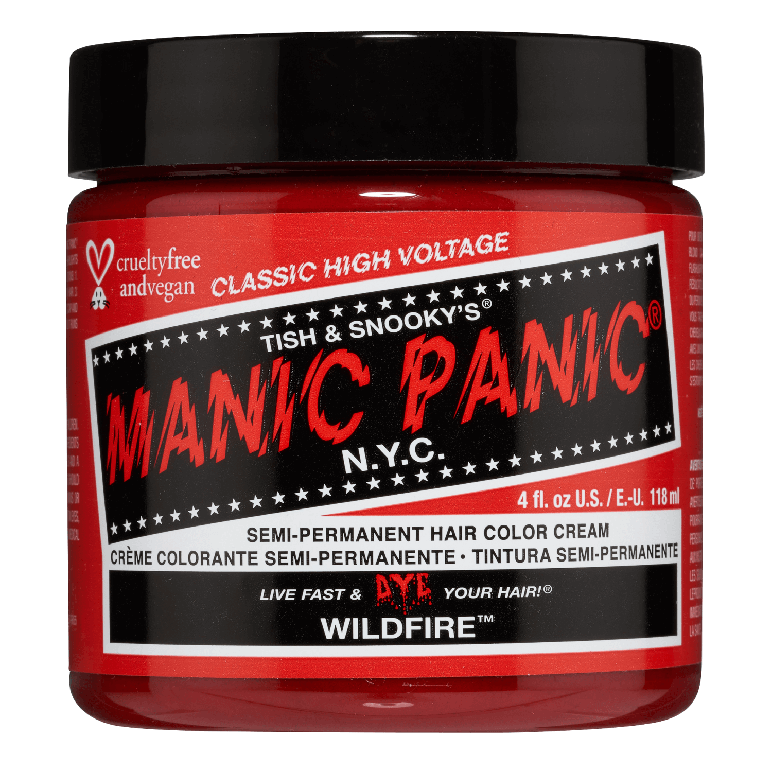 Manic Panic Wildfire Semi Permanent Cream Hair Color 4 oz