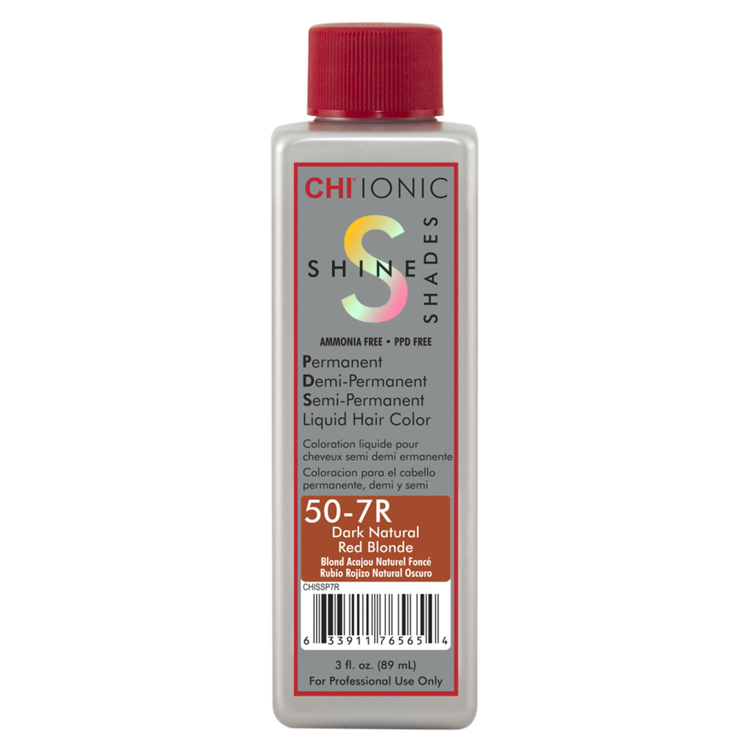 CHI Ionic Shine Shades 50-7R Dark Coverage Plus Red Blonde