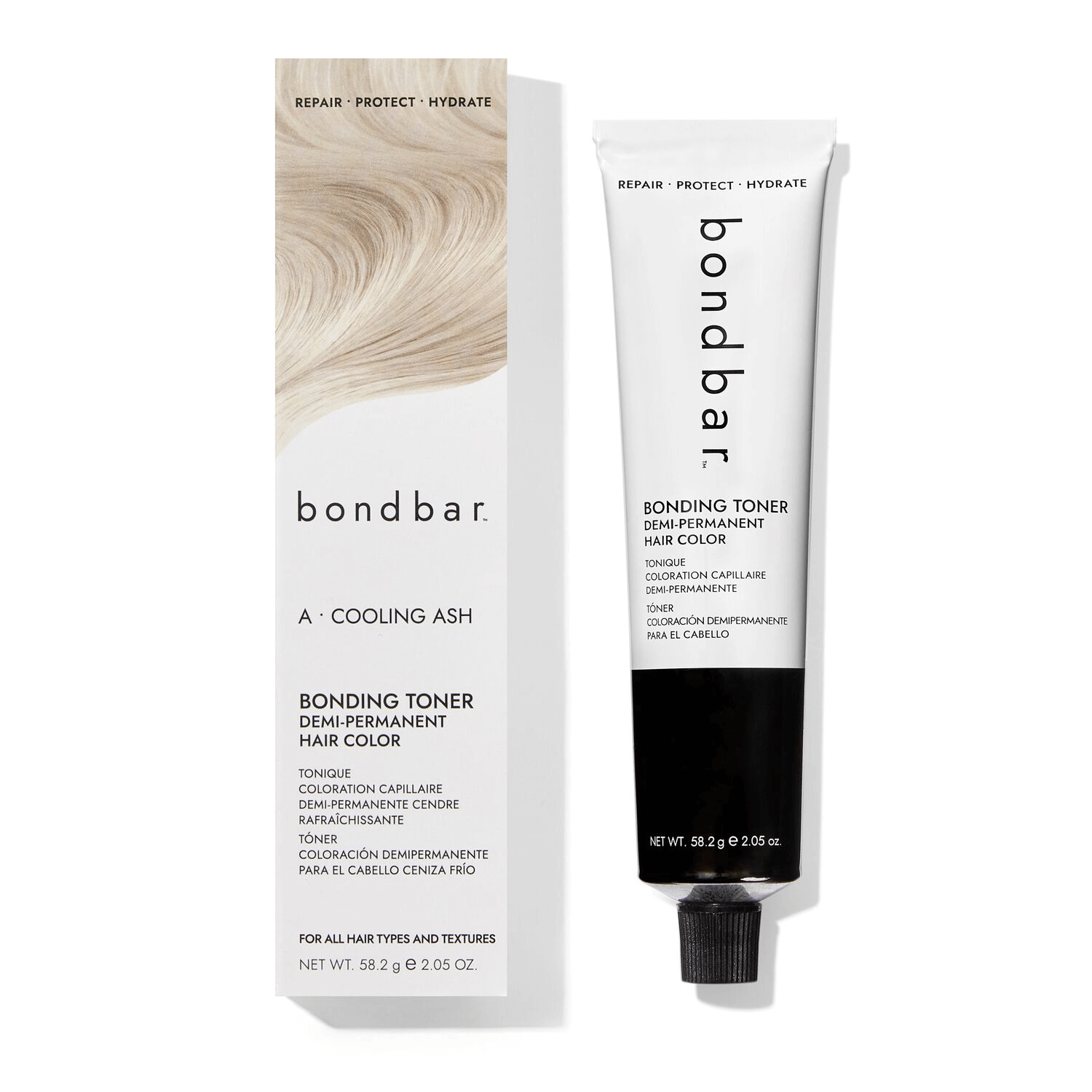 Bondbar Cooling Ash Bonding Toner Demi-Permanent Hair Color 2.05 Oz