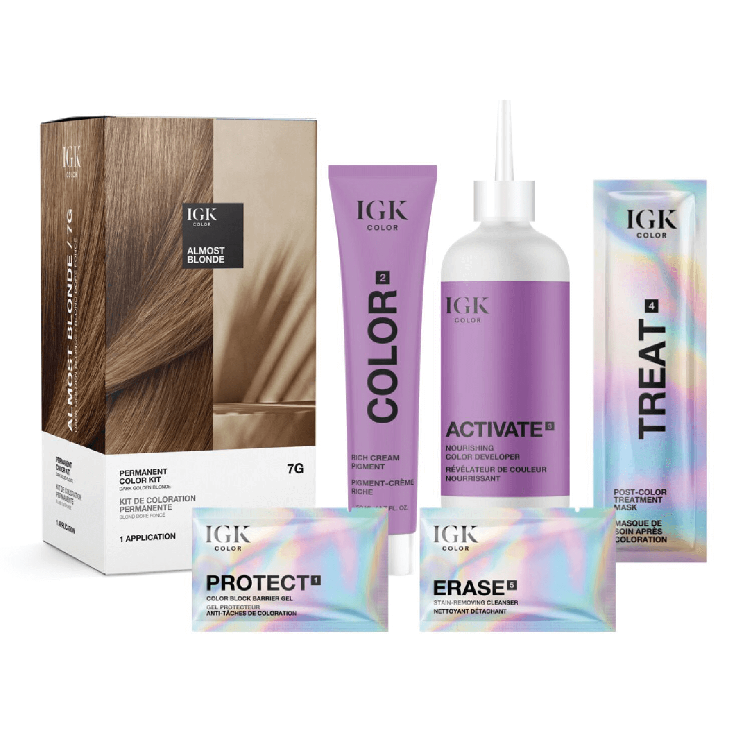 IGK Almost Blonde Permanent Color Kit