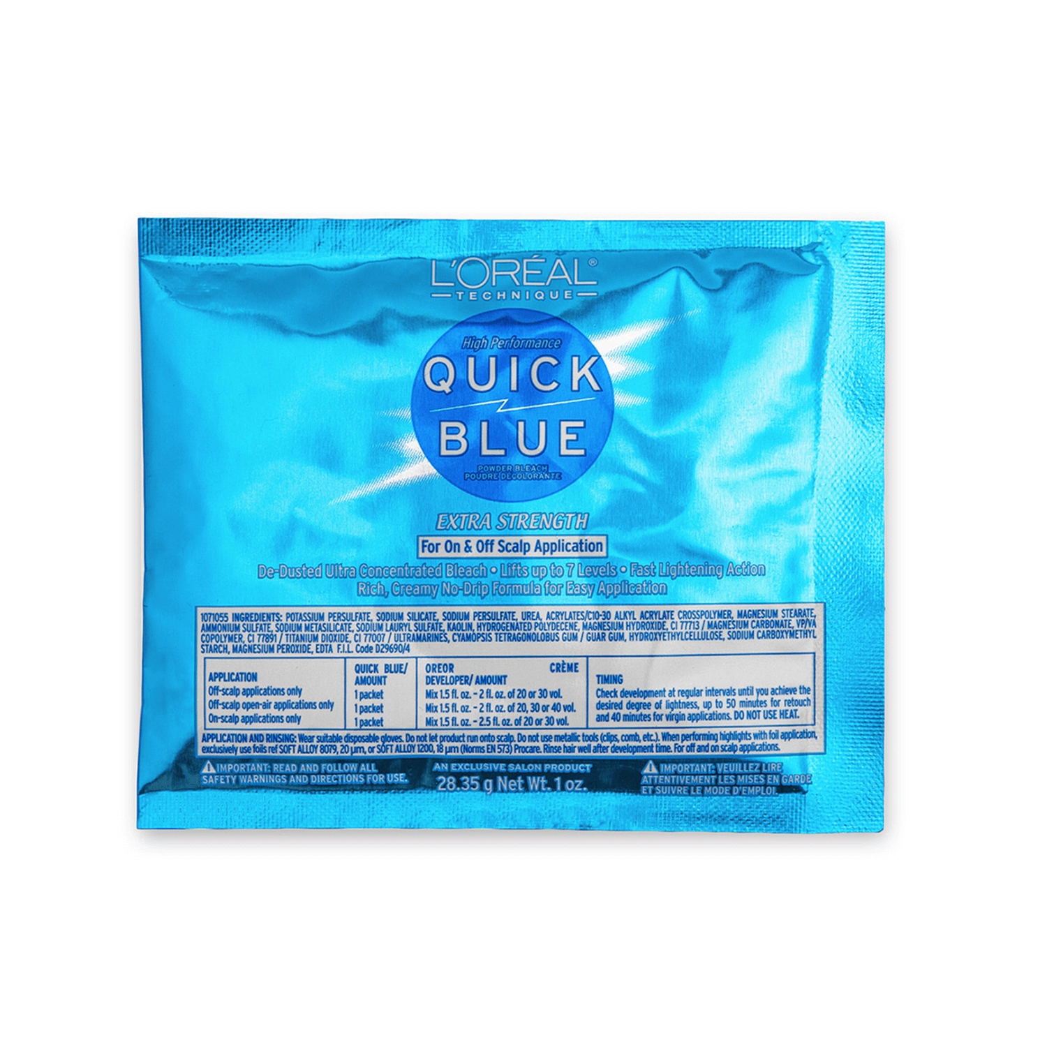 L'Oreal Quick Blue High Performance Powder Lightener Packette 1 oz