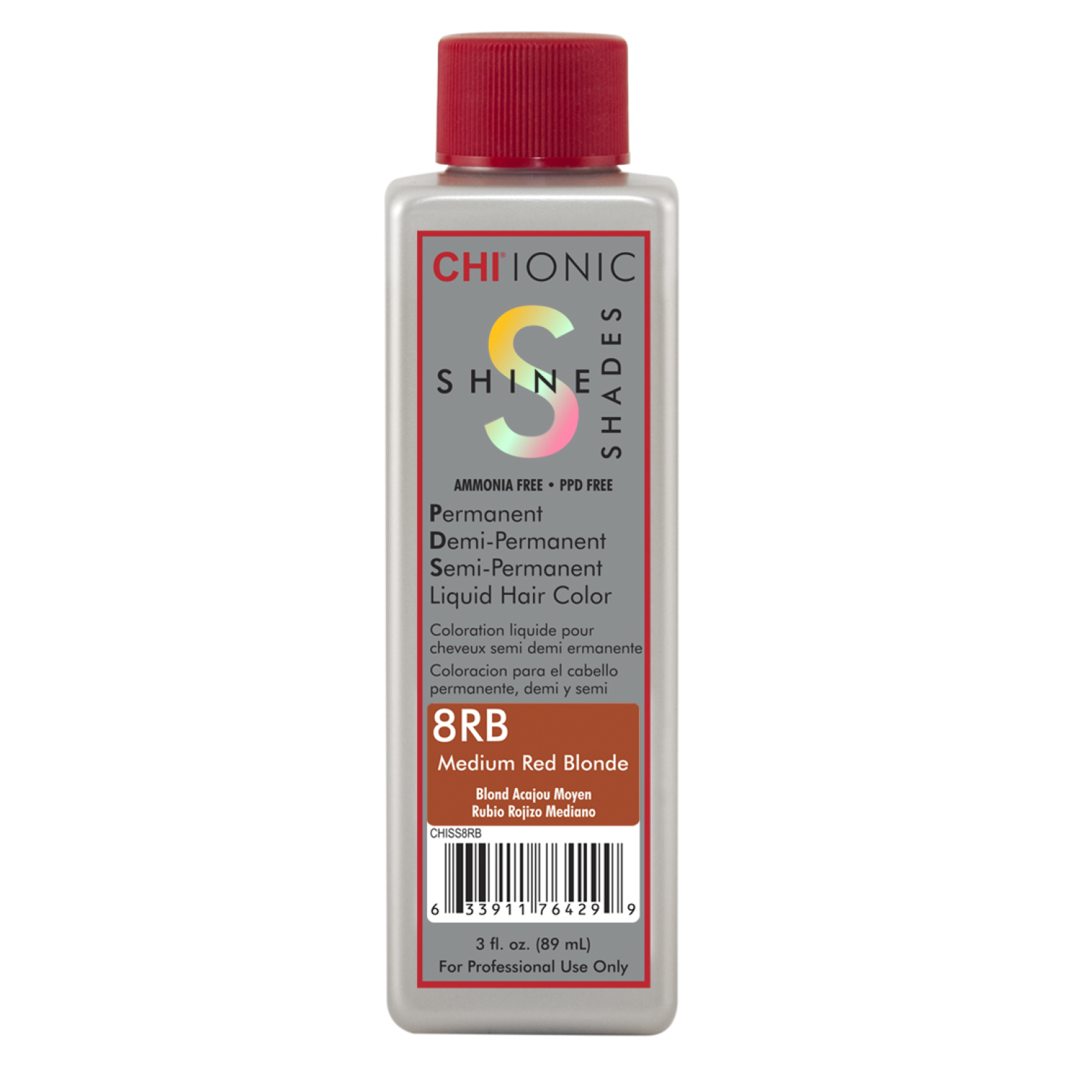 CHI Ionic Shine Shades 8RB Medium Red Blonde - CHI