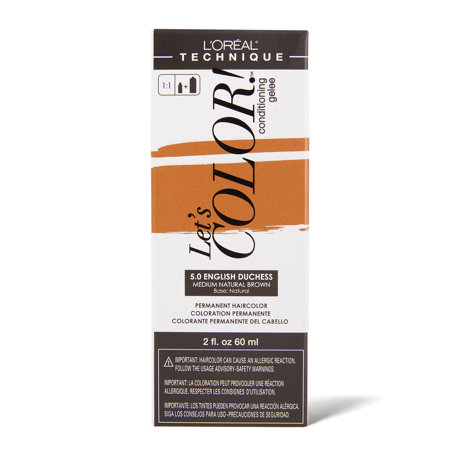 L'Oreal Let's COLOR! Conditioning Gelee Permanent Haircolor 5.0 English Duchess