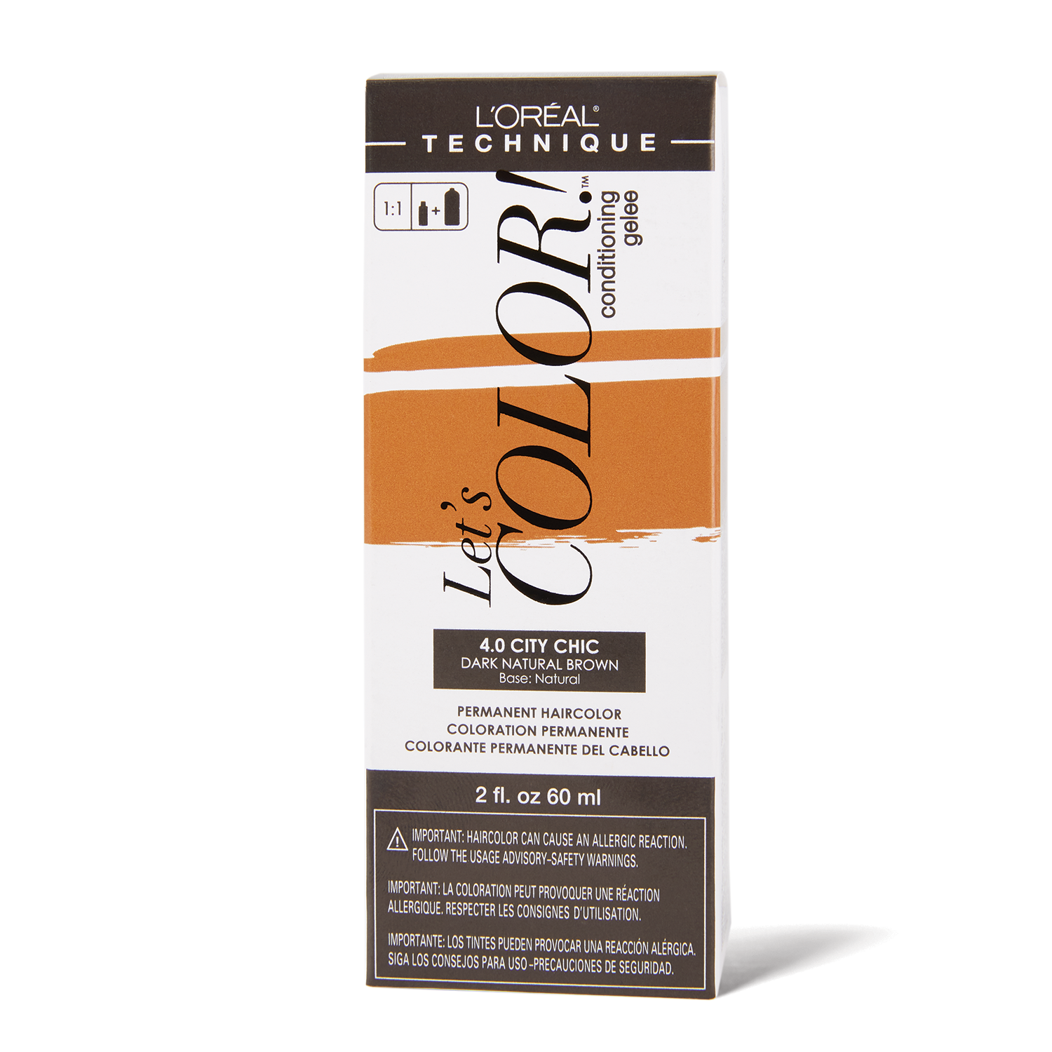 L'Oreal Let's COLOR! Conditioning Gelee Permanent Haircolor 4.0 City Chic