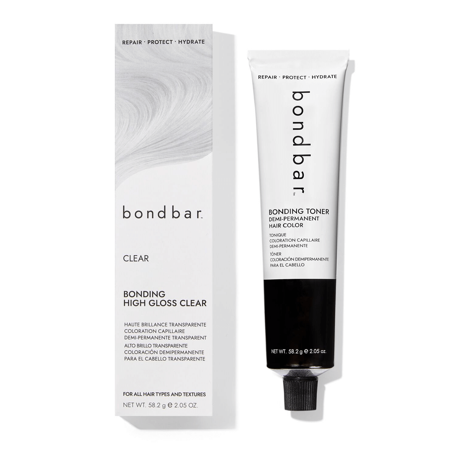 Bondbar High Gloss Clear Bonding Toner Demi-Permanent Hair Color 2.05 Oz