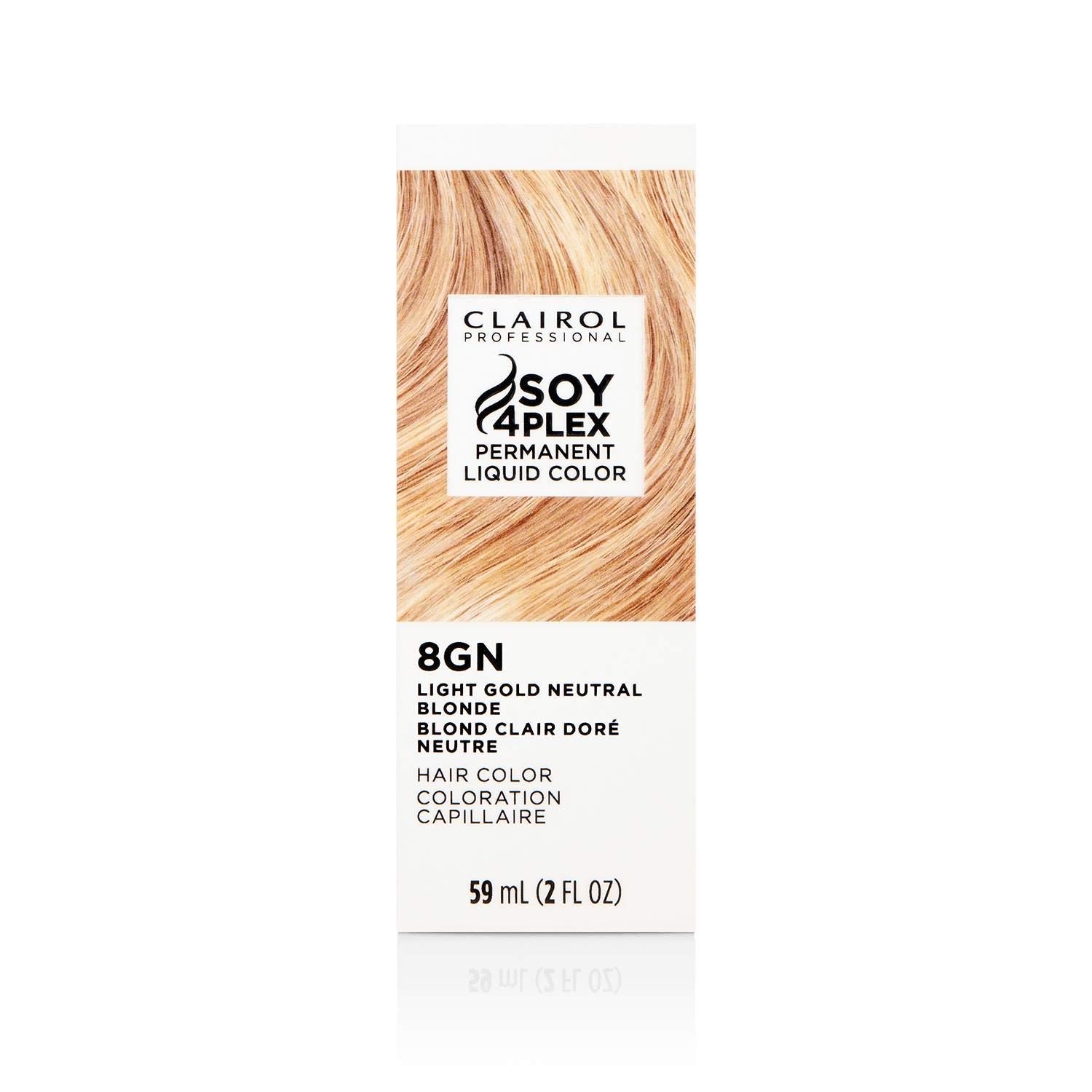 Clairol Professional 8GN Light Gold Neutral Blonde Permanent Liquid Hair Color 2 oz
