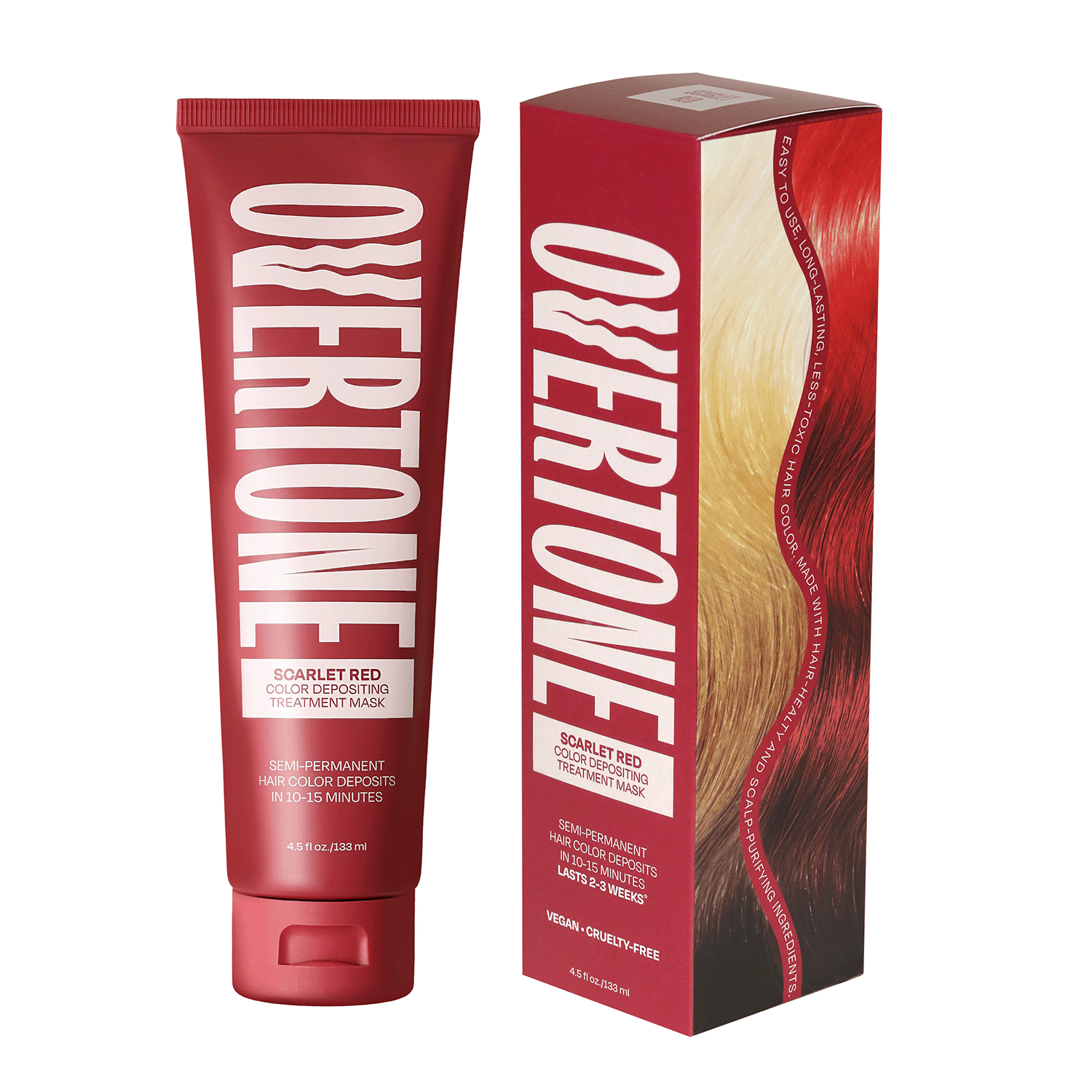 Overtone Color Depositing Treatment Mask Scarlet Red