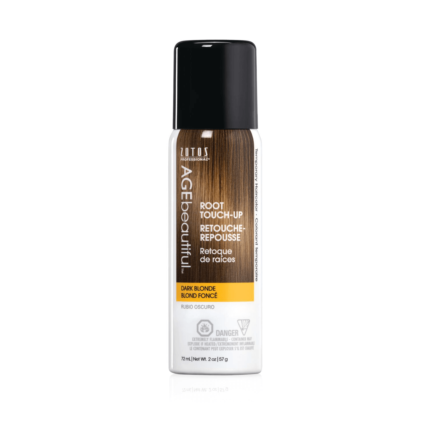 AGEbeautiful Dark Blonde Root Touch Up Spray Temporary Hair Color 2 oz